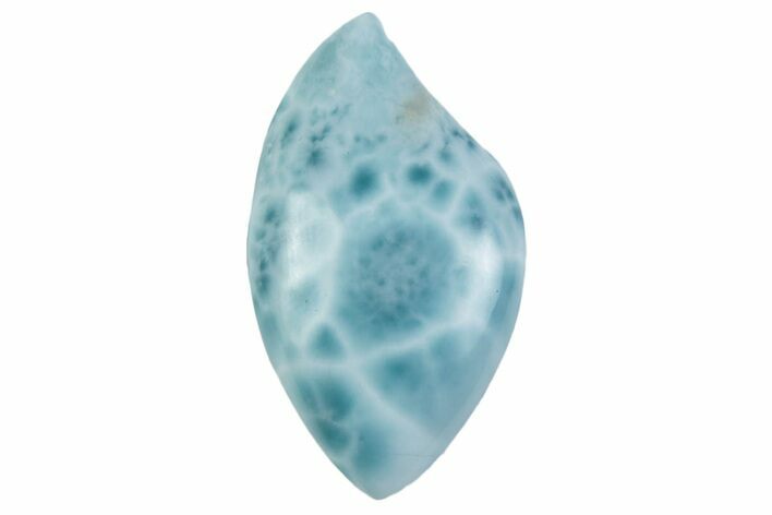 Polished Larimar Cabochon - Dominican Republic #370583